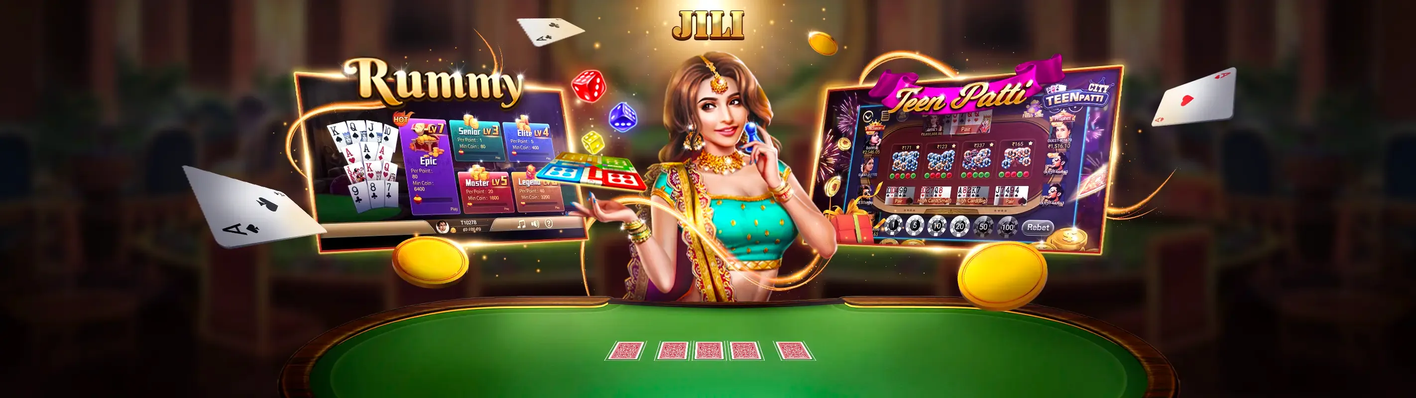 Bàn Baccarat sang trọng với chip vàng và bài tại axx88 chính thức